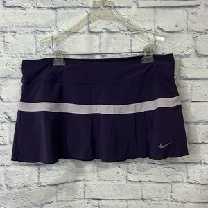 NIKE Purple pleated XL Tennis Skort skirt mini